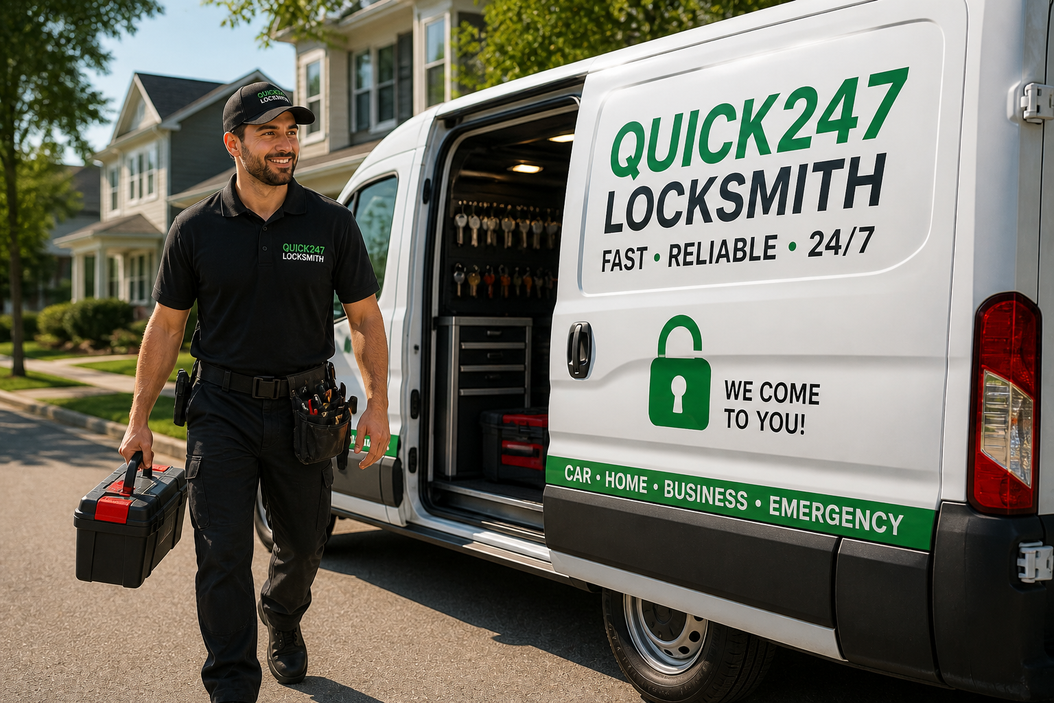 Locksmith service van