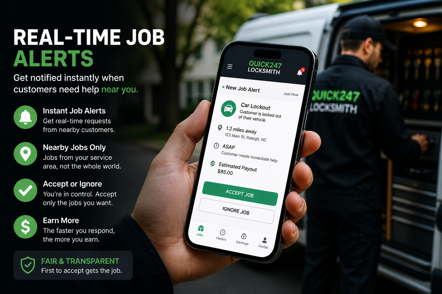 Quick247Locksmith job alert